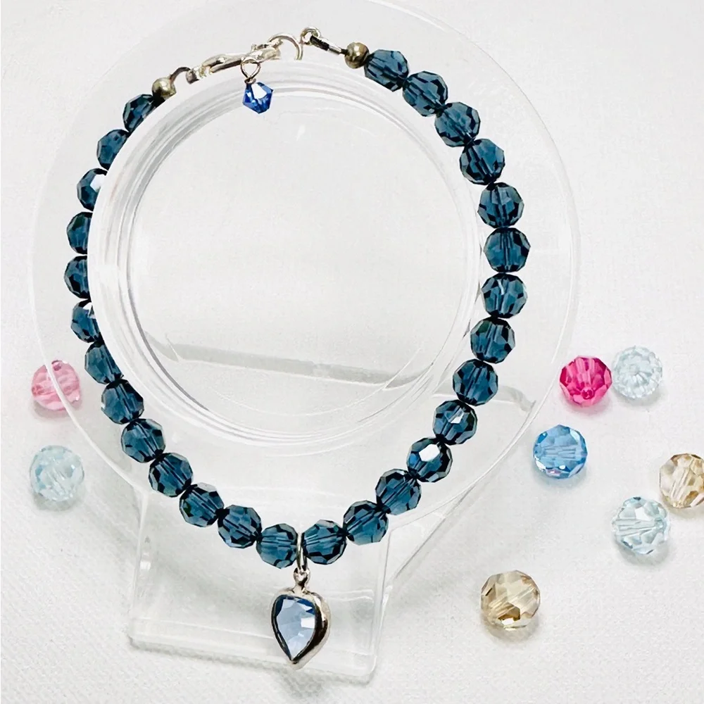 Crystals by Swarovski Bracelet, Beaded Bracelet, Sparkling Jewelry, Gift for Her - Picture 9 of 16